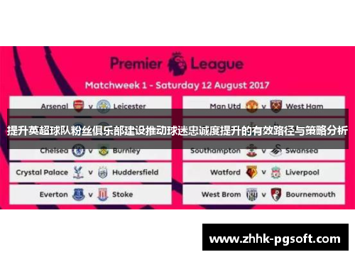 提升英超球队粉丝俱乐部建设推动球迷忠诚度提升的有效路径与策略分析 提升英超球队粉丝俱乐部建设推动球迷忠诚度提升的有效路径与策略分析