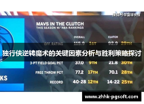 独行侠逆转魔术的关键因素分析与胜利策略探讨