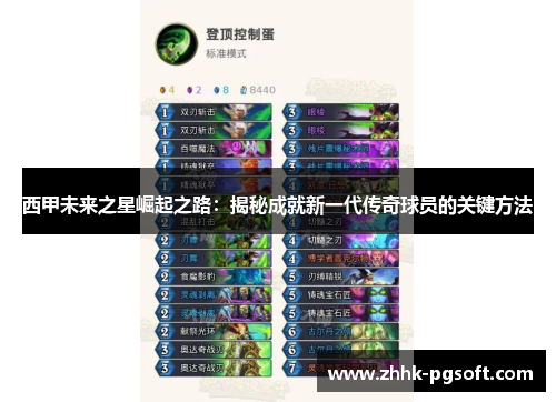 西甲未来之星崛起之路:揭秘成就新一代传奇球员的关键方法 西甲未来之星崛起之路:揭秘成就新一代传奇球员的关键方法